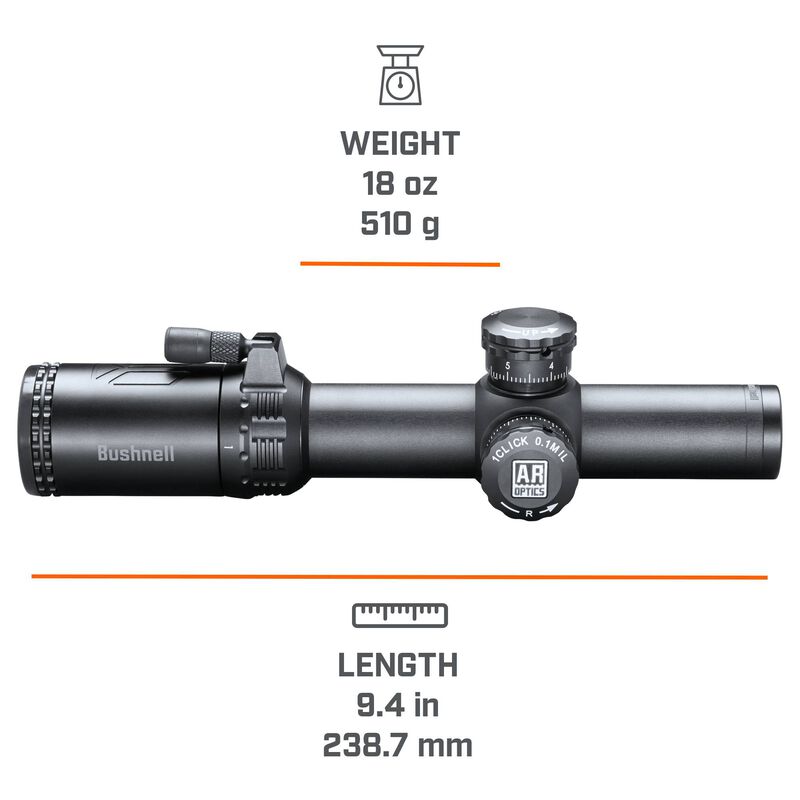 1-4x24 AR Optics Riflescope Illuminated FFP